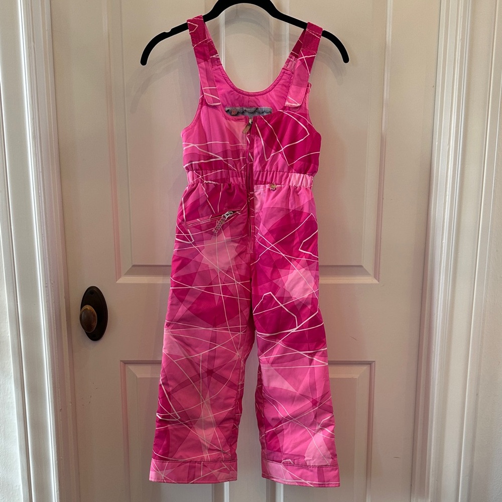 Obermeyer Pink Kids Snow Bib